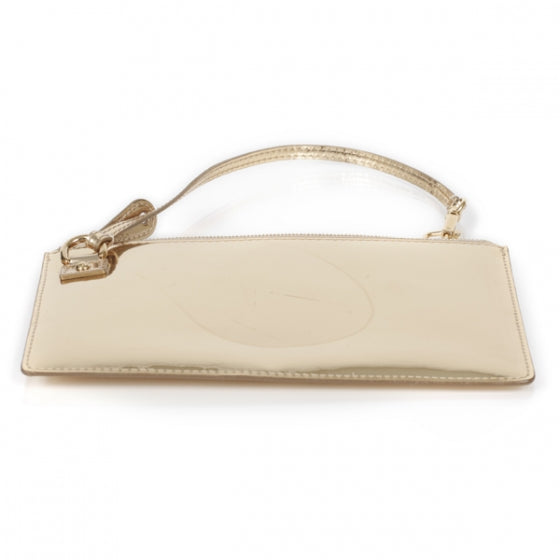 Monogram Miroir Inventeur Pochette Plat Dore Gold