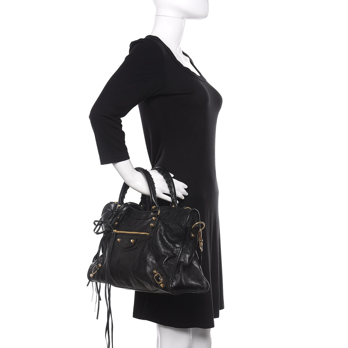 Agneau Classic Gold Hardware City Black
