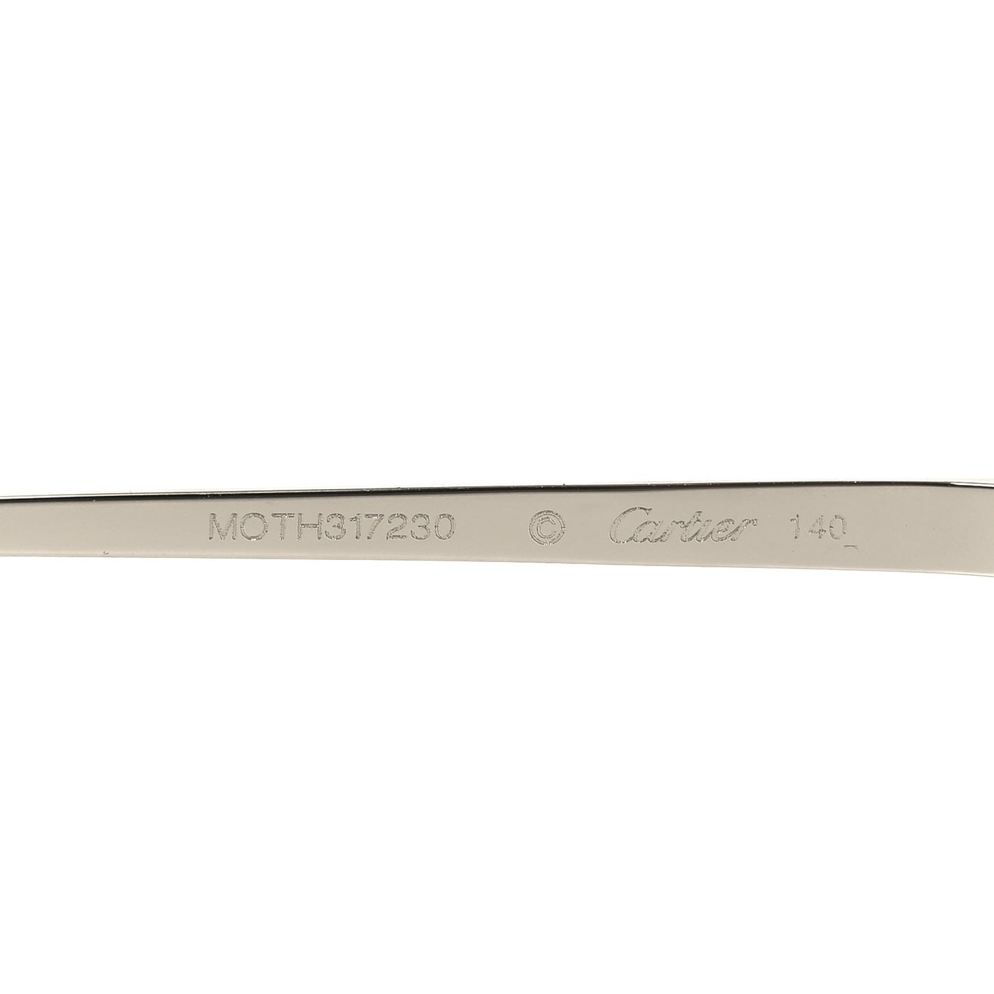 Metal Panthere De Cartier Rectangular Sunglasses CT0473S Silver