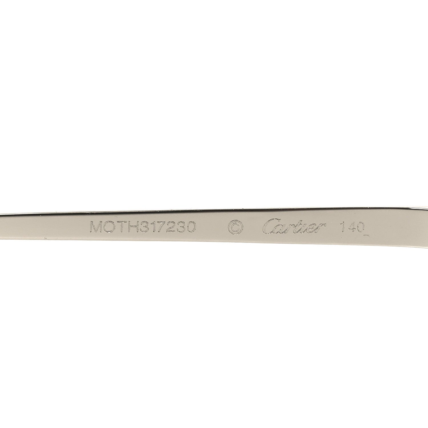 Cartier Metal Panthere De Cartier Rectangular Sunglasses CT0473S Silver 5 of 7