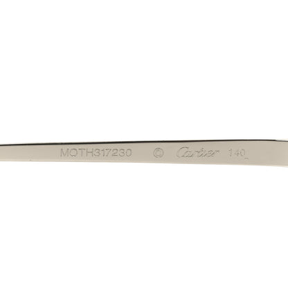 Cartier Metal Panthere De Cartier Rectangular Sunglasses CT0473S Silver 5 of 7