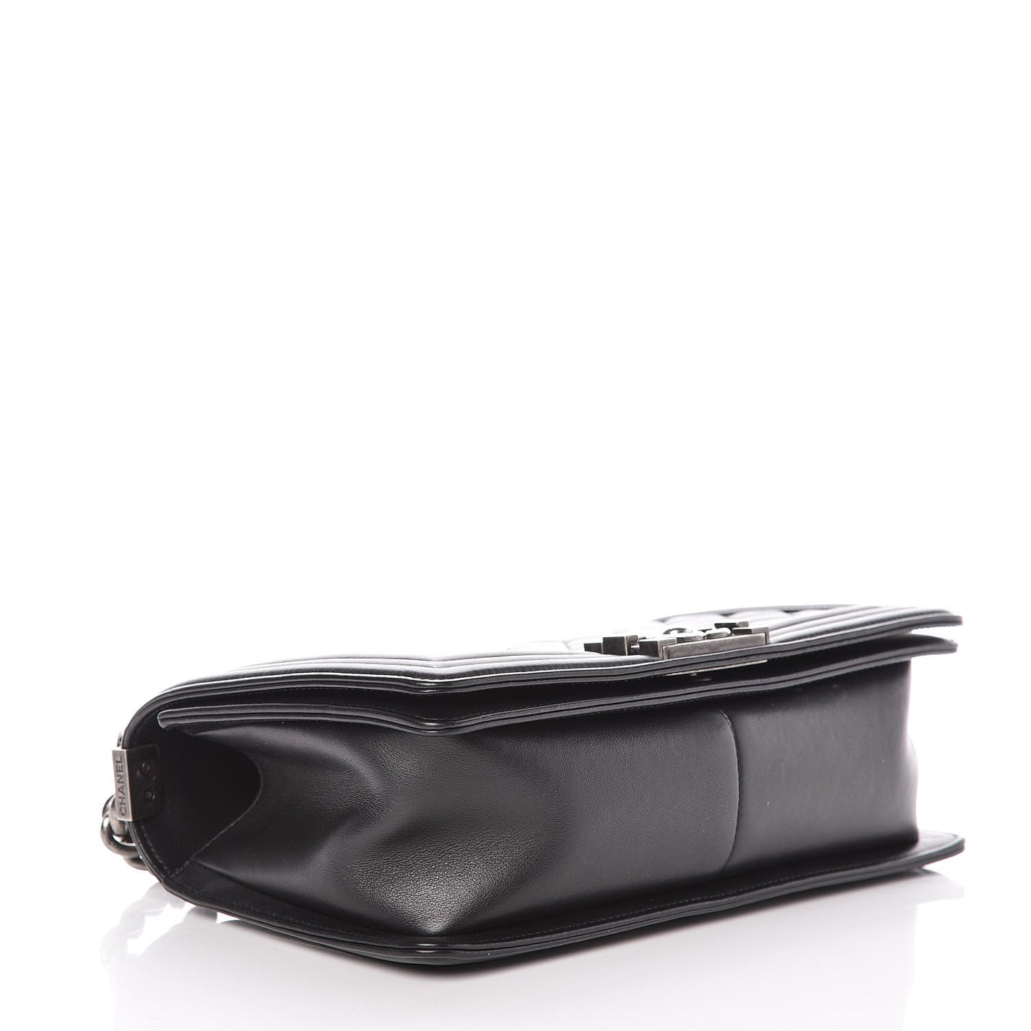 Calfskin Quilted Medium Boy Flap Black
