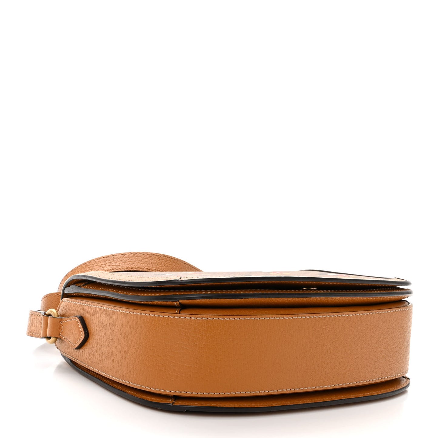 X DISNEY Mini Vintage GG Supreme Monogram Mickey Mouse Small Flap Messenger Bag Beige Vintage Sun Oil