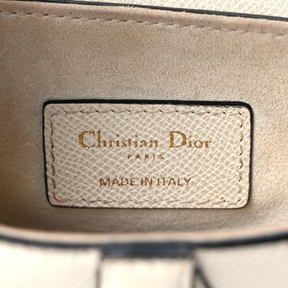 Christian Dior Grained Calfskin Mini Saddle Bag White 6 of 10