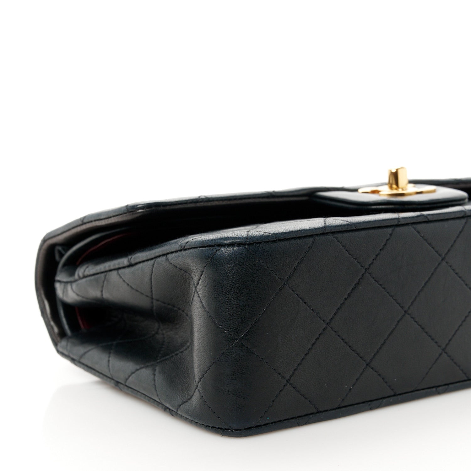 Chanel Lambskin Quilted Small Double Flap Black 11 of 14