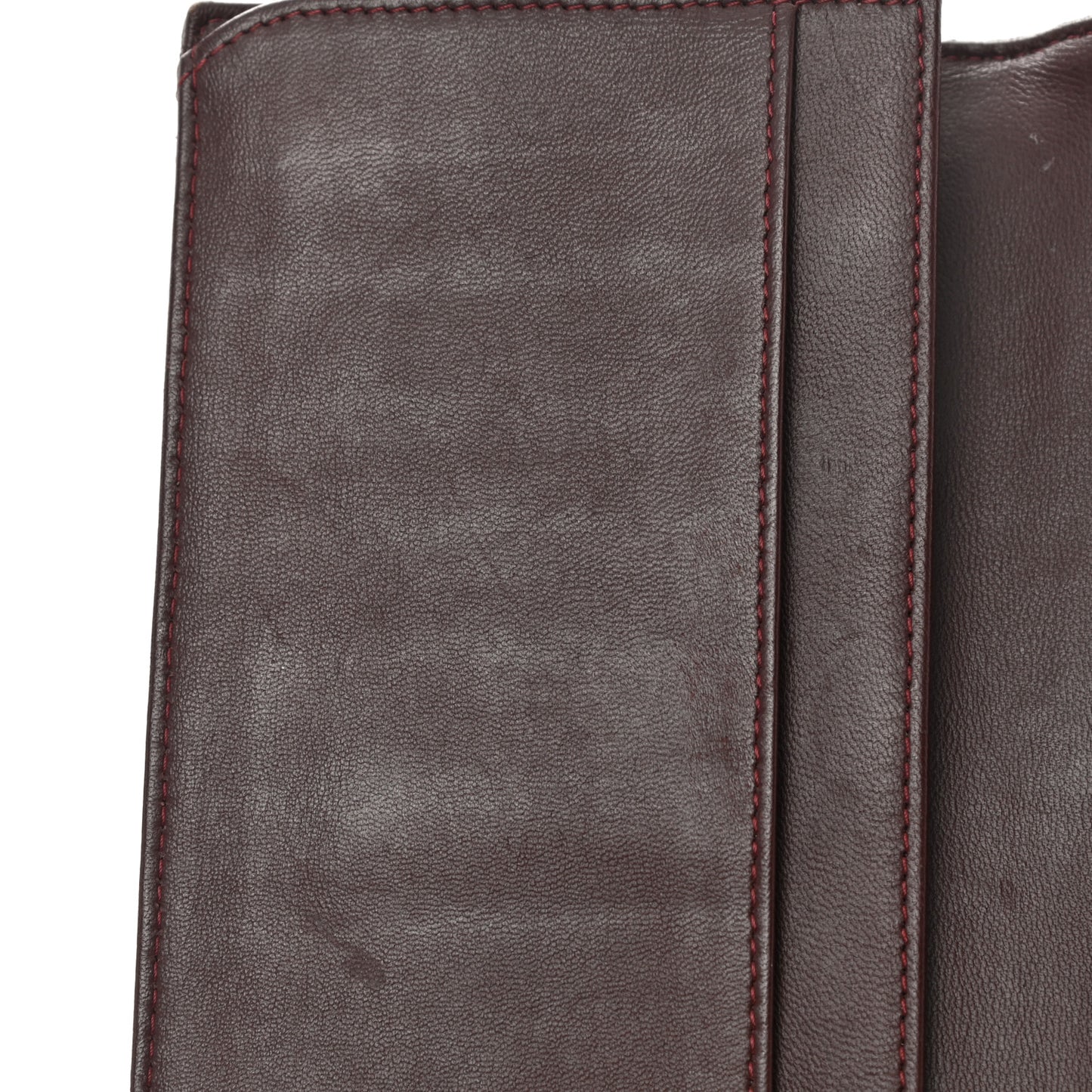Lambskin Quilted Long Flap Wallet Black