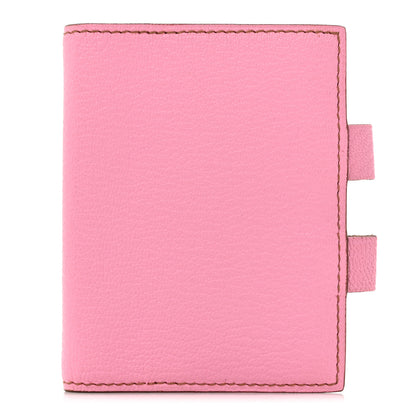Hermes Chevre Mysore Globe Trotter Agenda Cover PM 5P Pink 1 of 8