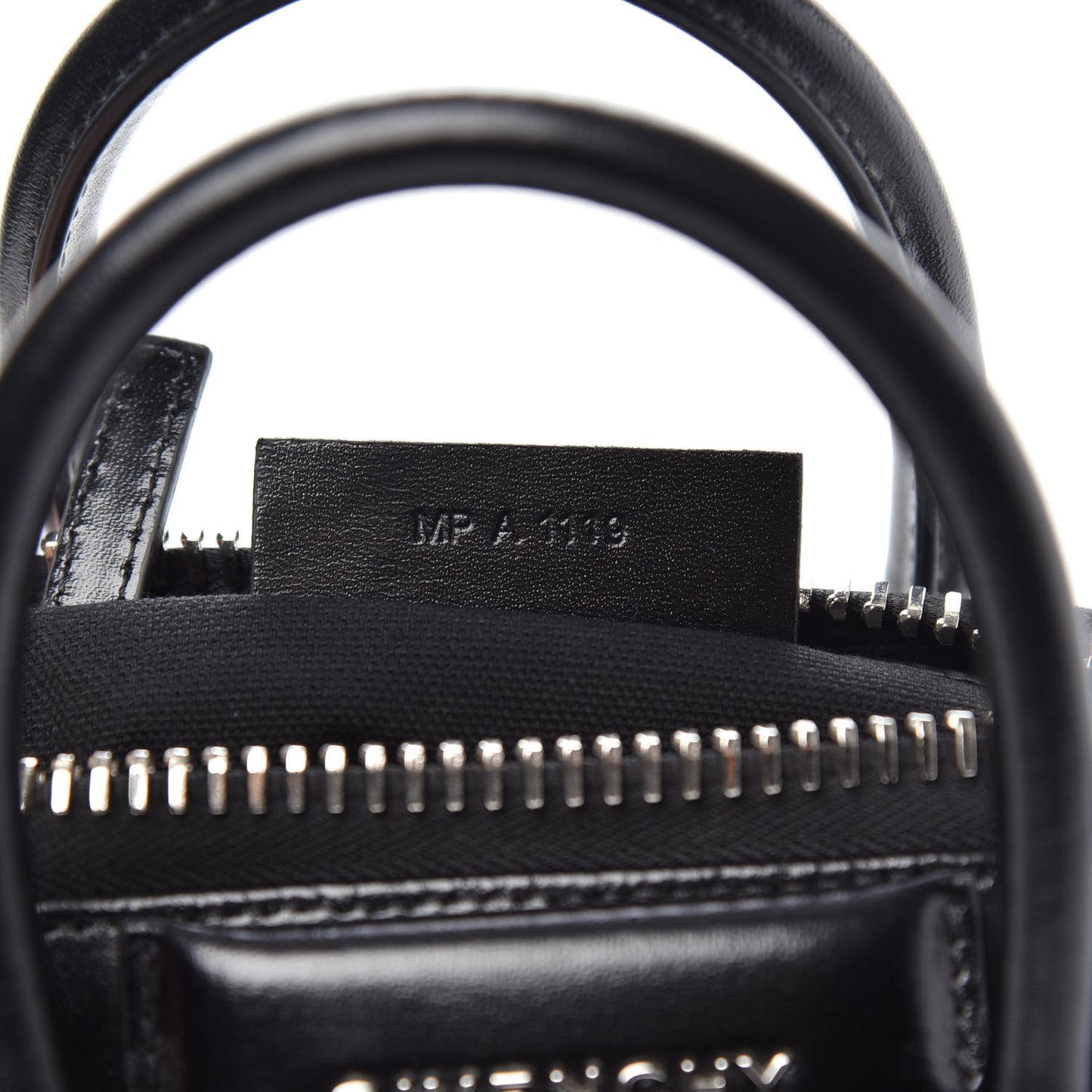 Shiny Lord Calfskin Mini Antigona Black