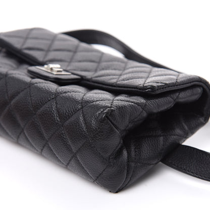 Chanel Grained Calfskin Quilted 2.55 Reissue Flap Belt Bag Clutch Black 9 of 9