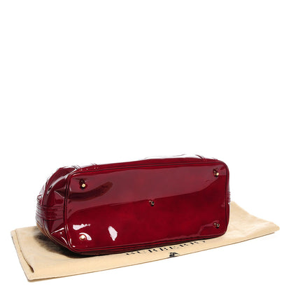 Burberry Patent Quilted Beaton Red 4 of 7