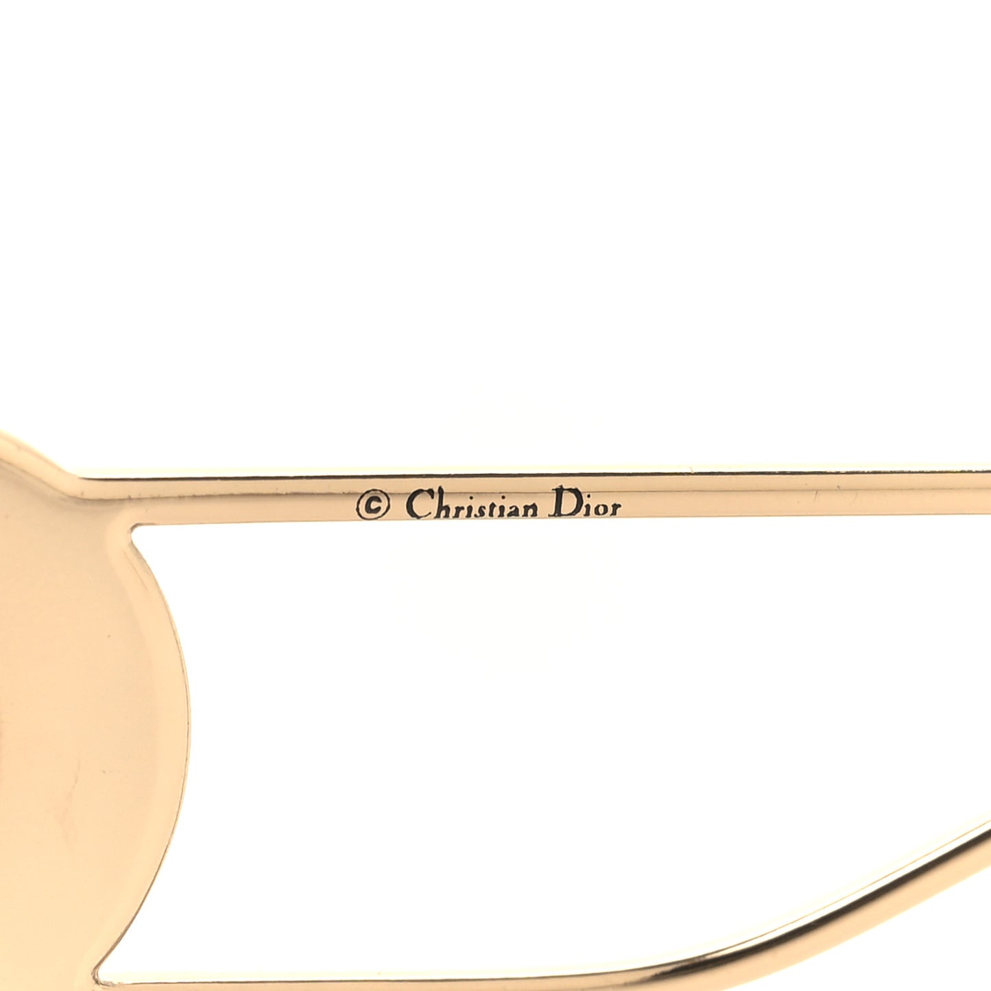 Rectangular 30 Montaigne 1 Sunglasses Black Gold