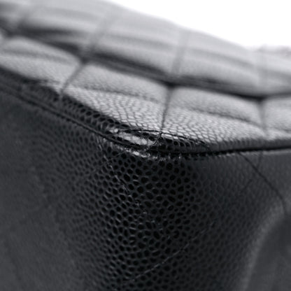 Chanel Caviar Quilted Jumbo Double Flap Black 11 of 12