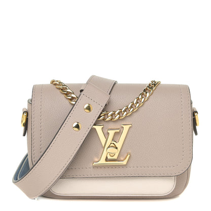 Louis Vuitton Grained Calfskin Lockme Tender Greige 1 of 11