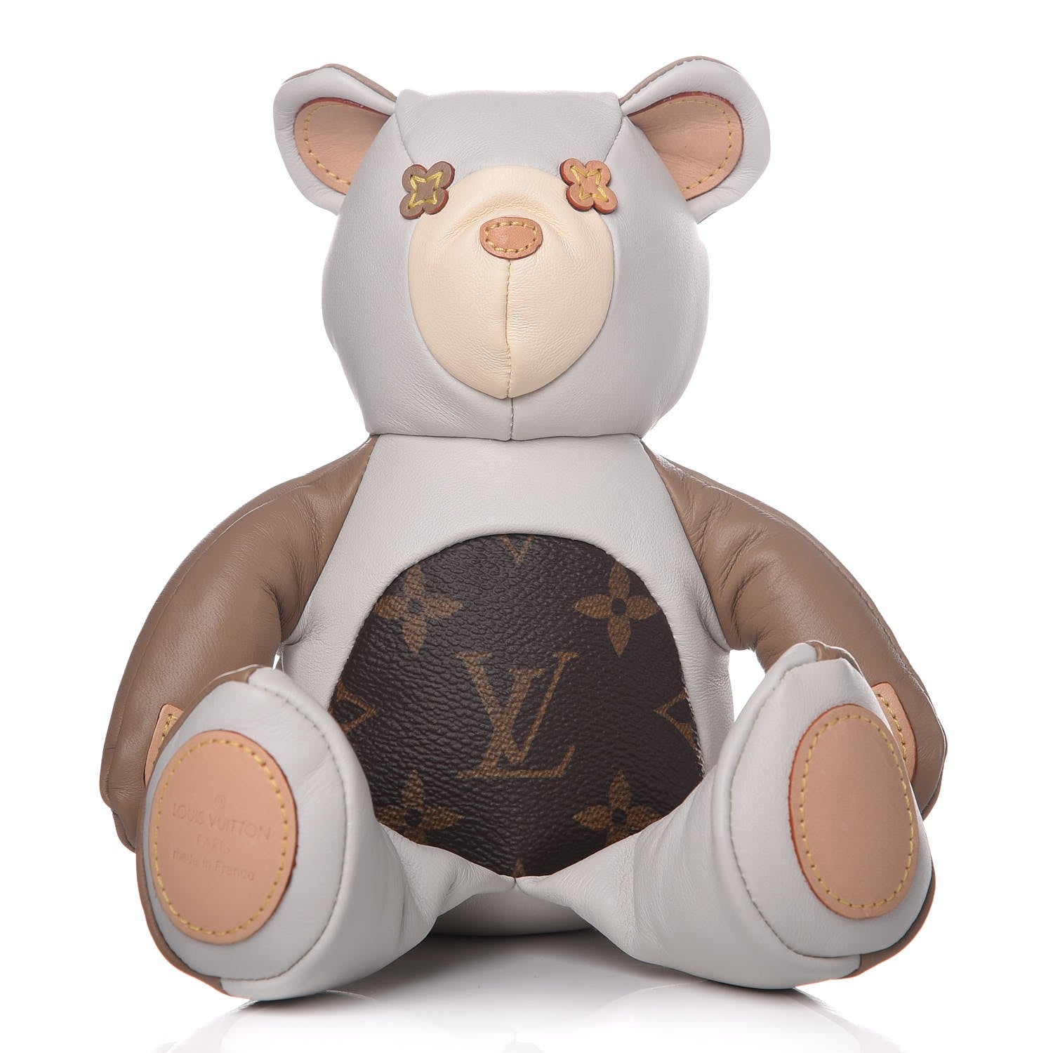 Louis Vuitton Calfskin Monogram Doudou Louis Bear Beige 1 of 7