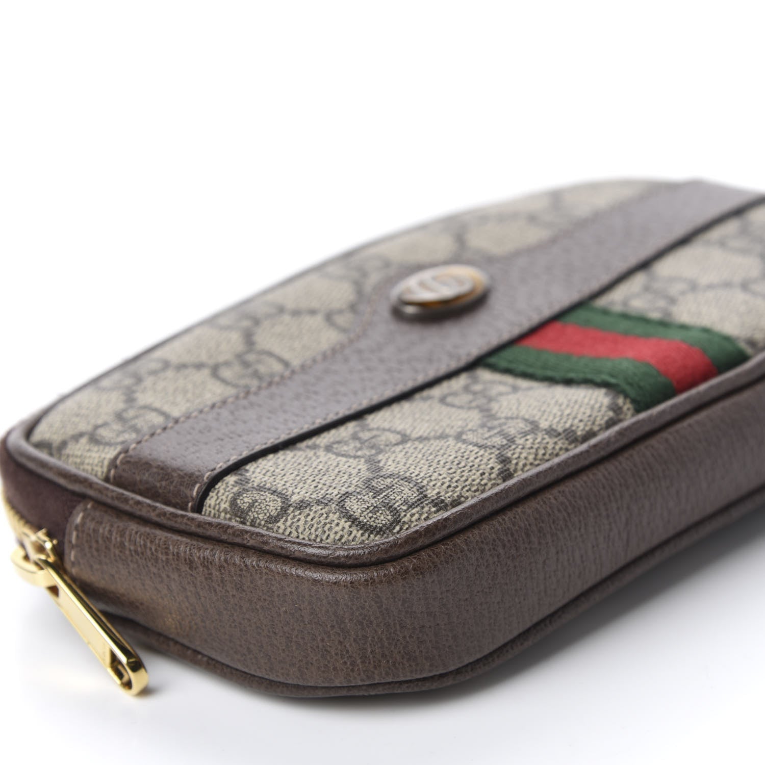Gucci GG Supreme Monogram Ophidia Belted iPhone Case 85 34 Dark Brown 6 of 11