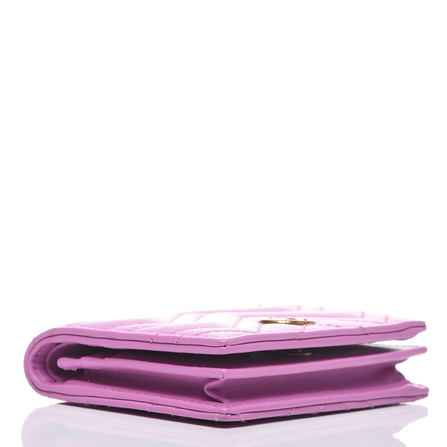 Gucci Calfskin Matelasse GG Marmont Card Case Candy Mousse 4 of 8