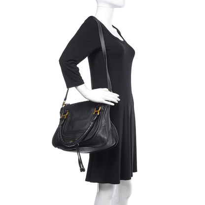 Chloe Calfskin Medium Marcie Satchel Black 2 of 12