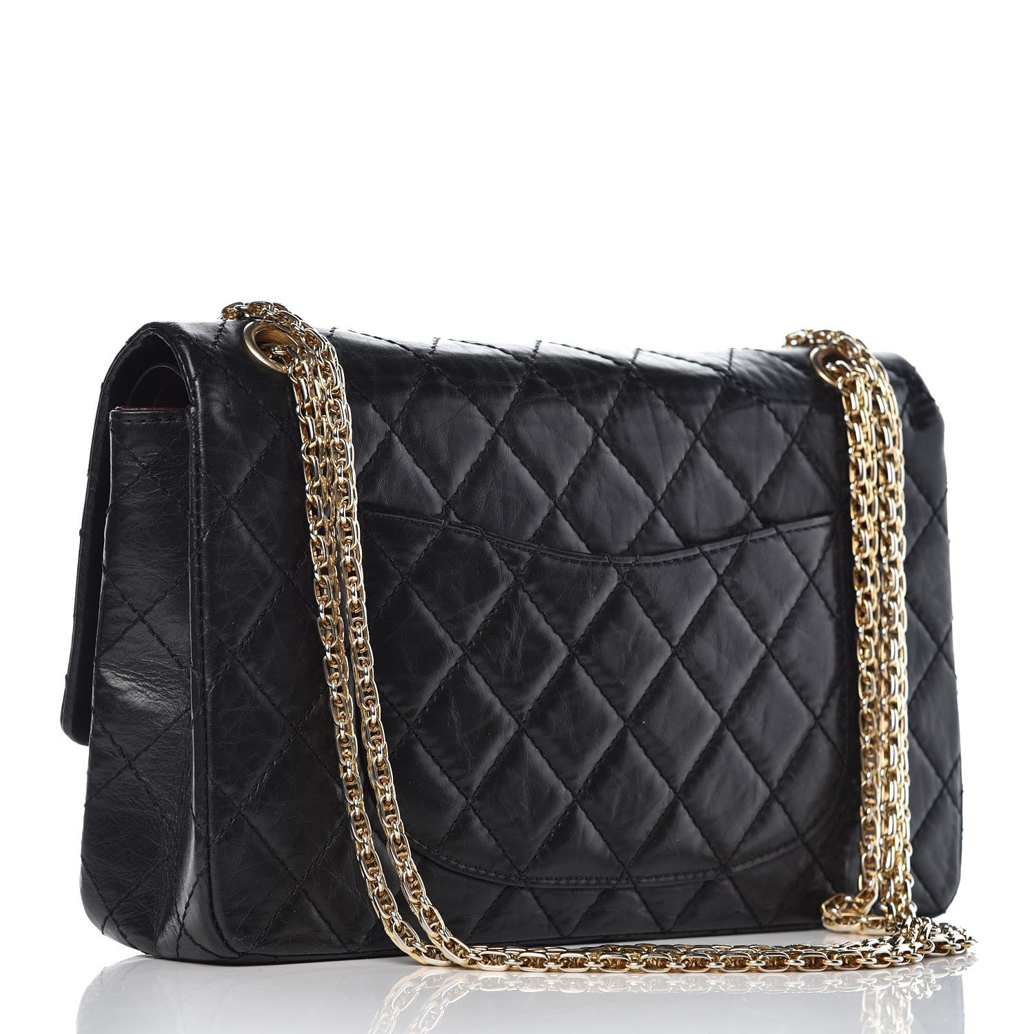Chanel Aged Calfskin Quilted 50th Anniversary 2.55 Reissue 226 Flap Black 3 of 10