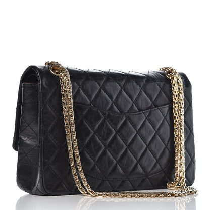 Chanel Aged Calfskin Quilted 50th Anniversary 2.55 Reissue 226 Flap Black 3 of 10
