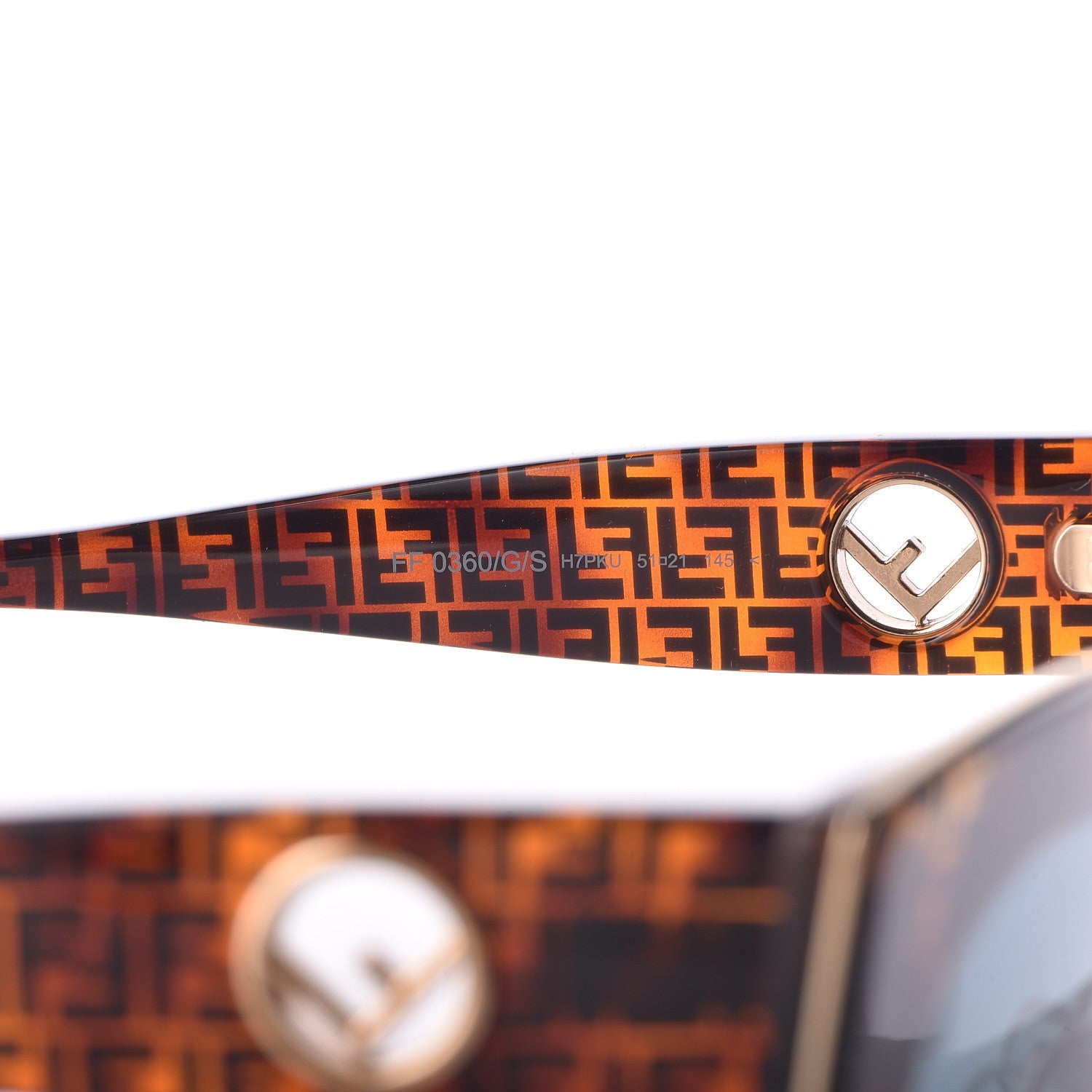 Fendi Acetate F is Fendi FF Cat Eye Sunglasses FF 0360/G/S Havana 6 of 7