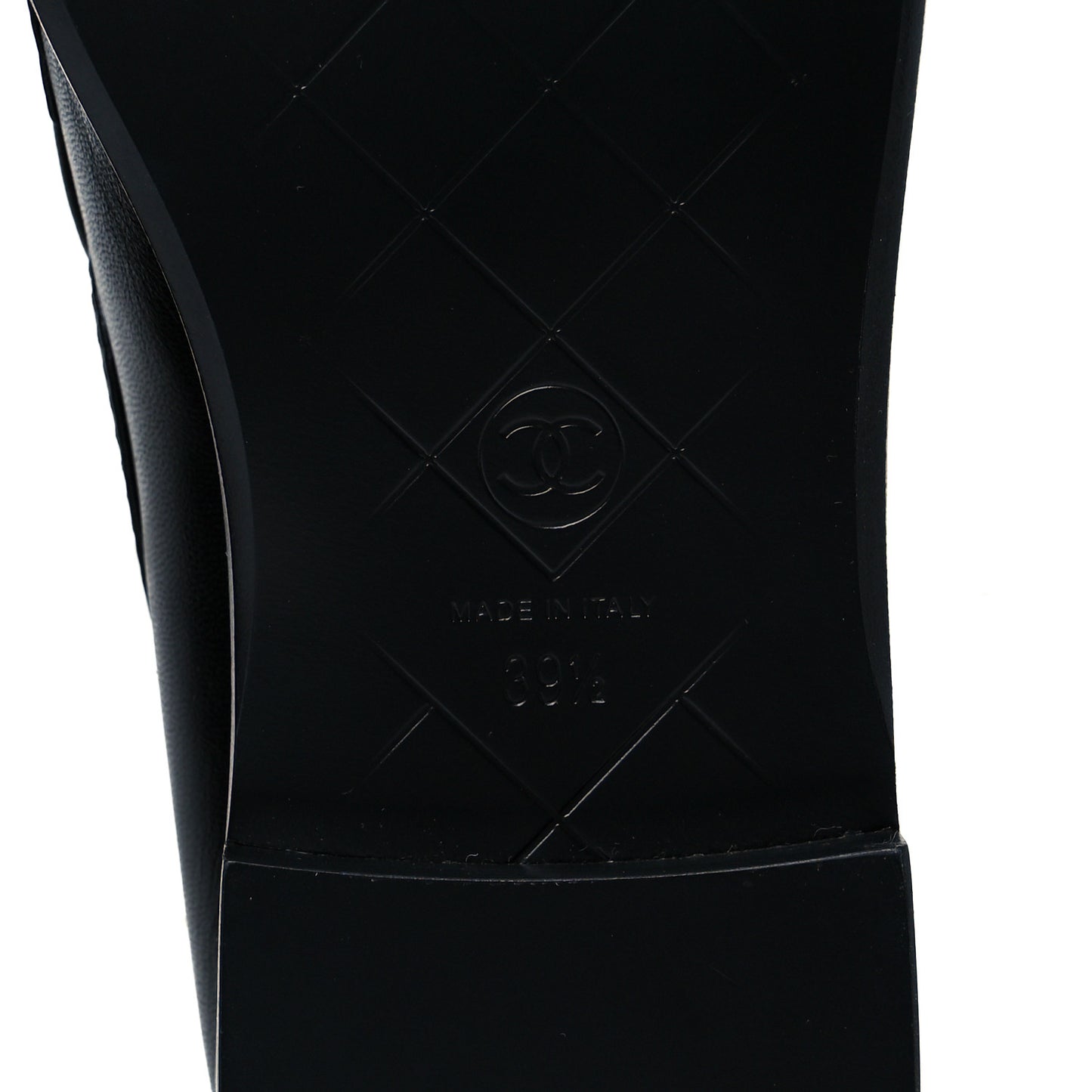 Lambskin Quilted CC Turnlock Loafers 39.5 Black