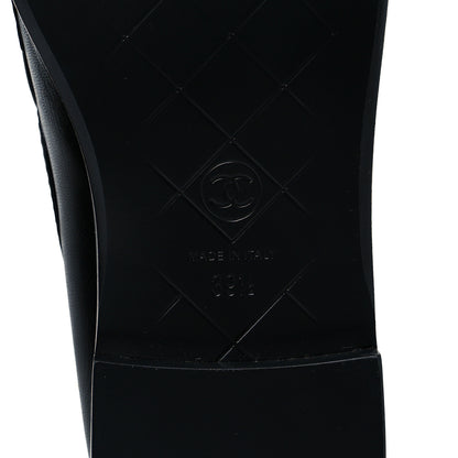Chanel Lambskin Quilted CC Turnlock Loafers 39.5 Black 8 of 9