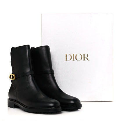 Christian Dior Calfskin Empreinte Ankle Boots 41 Black 7 of 7