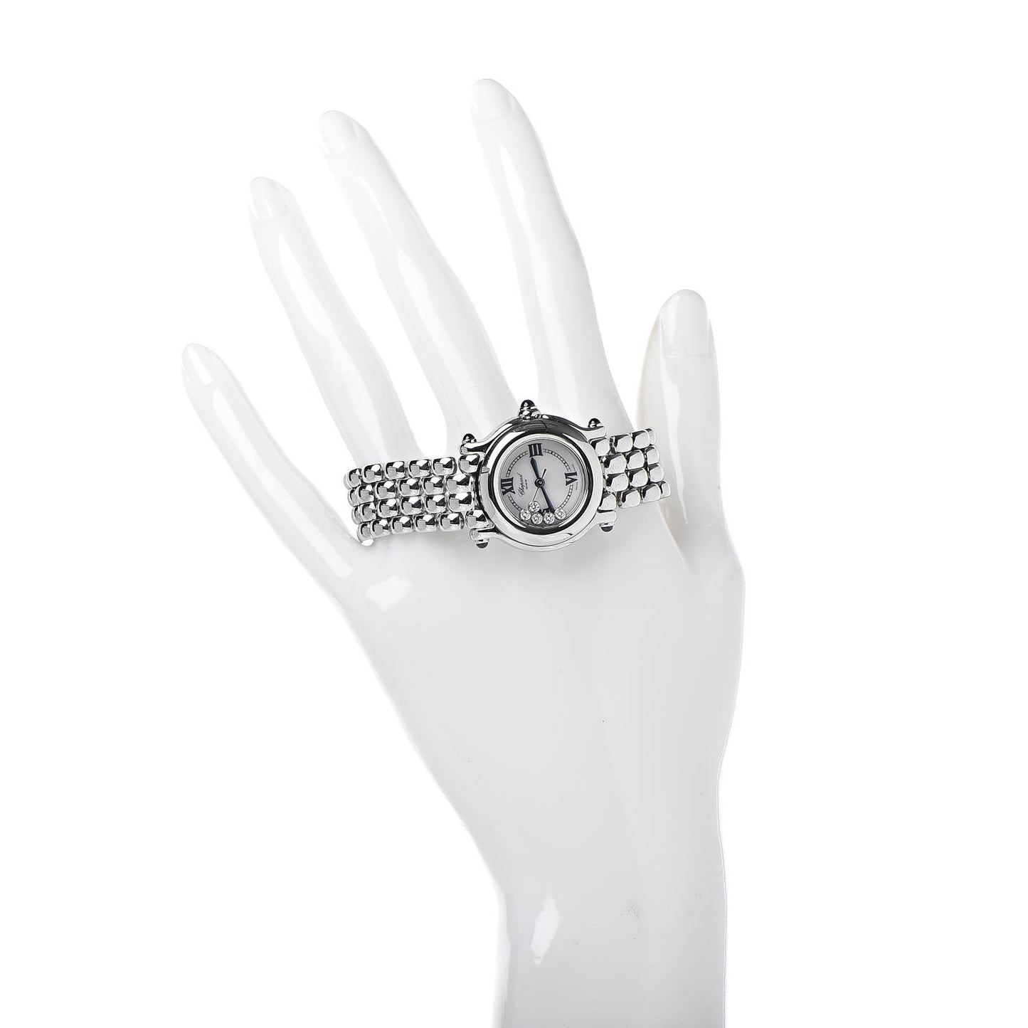 Stainless Steel 5 Diamond 26mm Happy Sport Quartz Watch