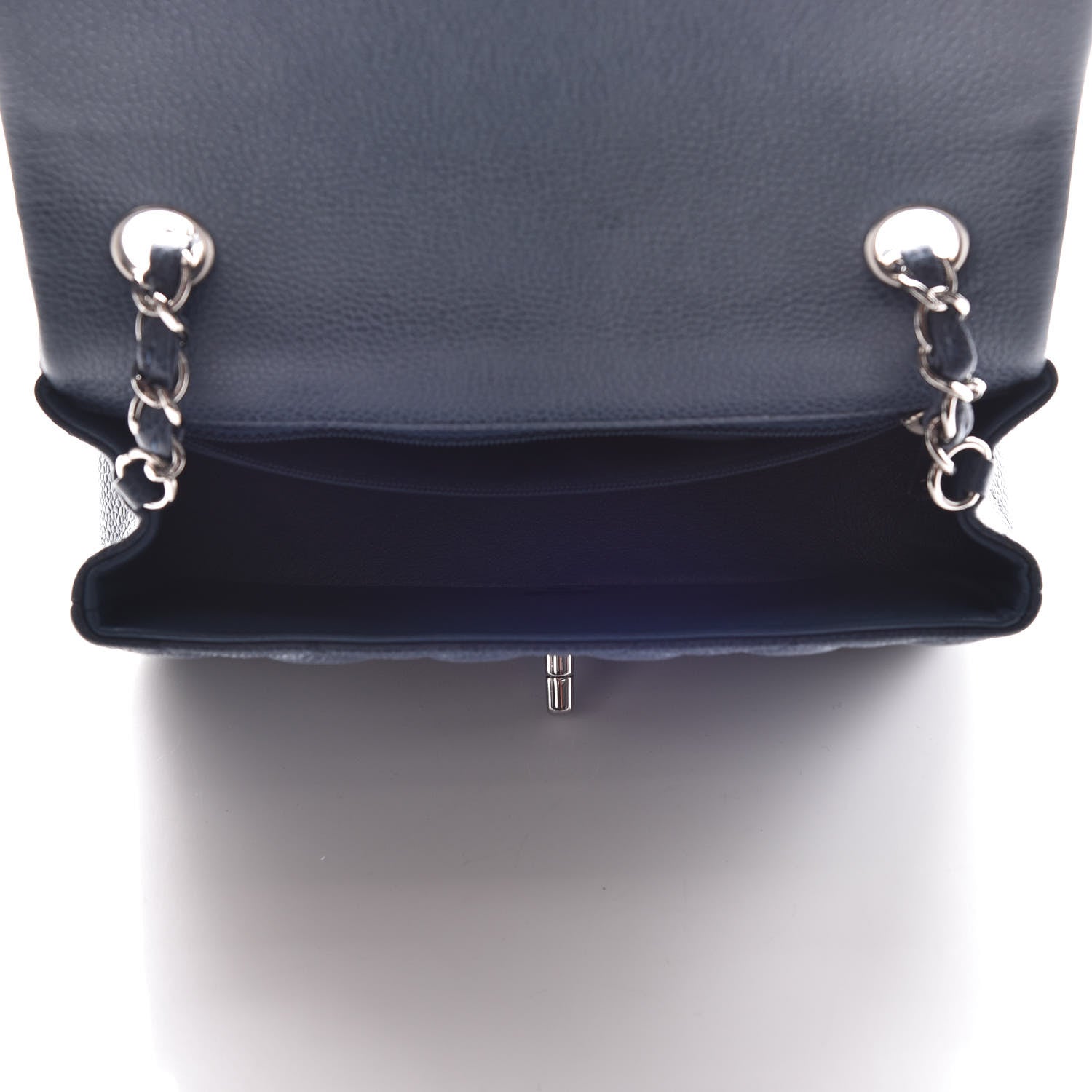 Chanel Caviar Quilted Mini Rectangular Flap Blue 7 of 10