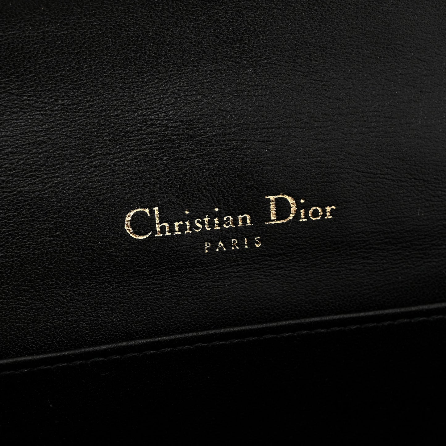 Lambskin Cannage Lady Dior Pouch Black