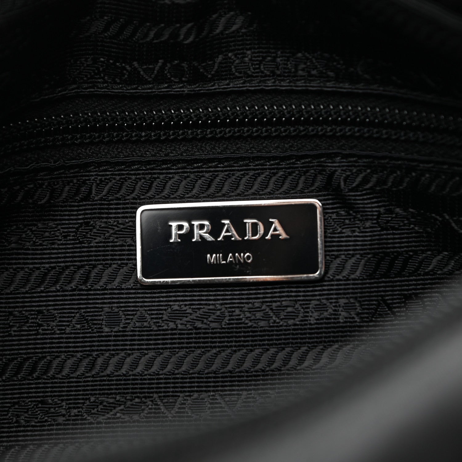 Prada Tessuto Nylon Studded New Vela Shoulder Bag Black Fuoco 6 of 10