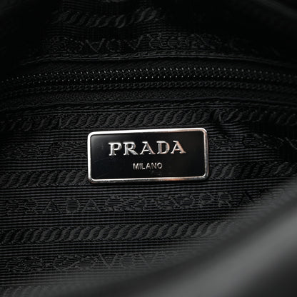 Prada Tessuto Nylon Studded New Vela Shoulder Bag Black Fuoco 6 of 10