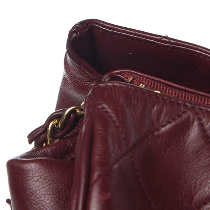 Chanel Calfskin Quilted Tote Burgundy 13 of 13