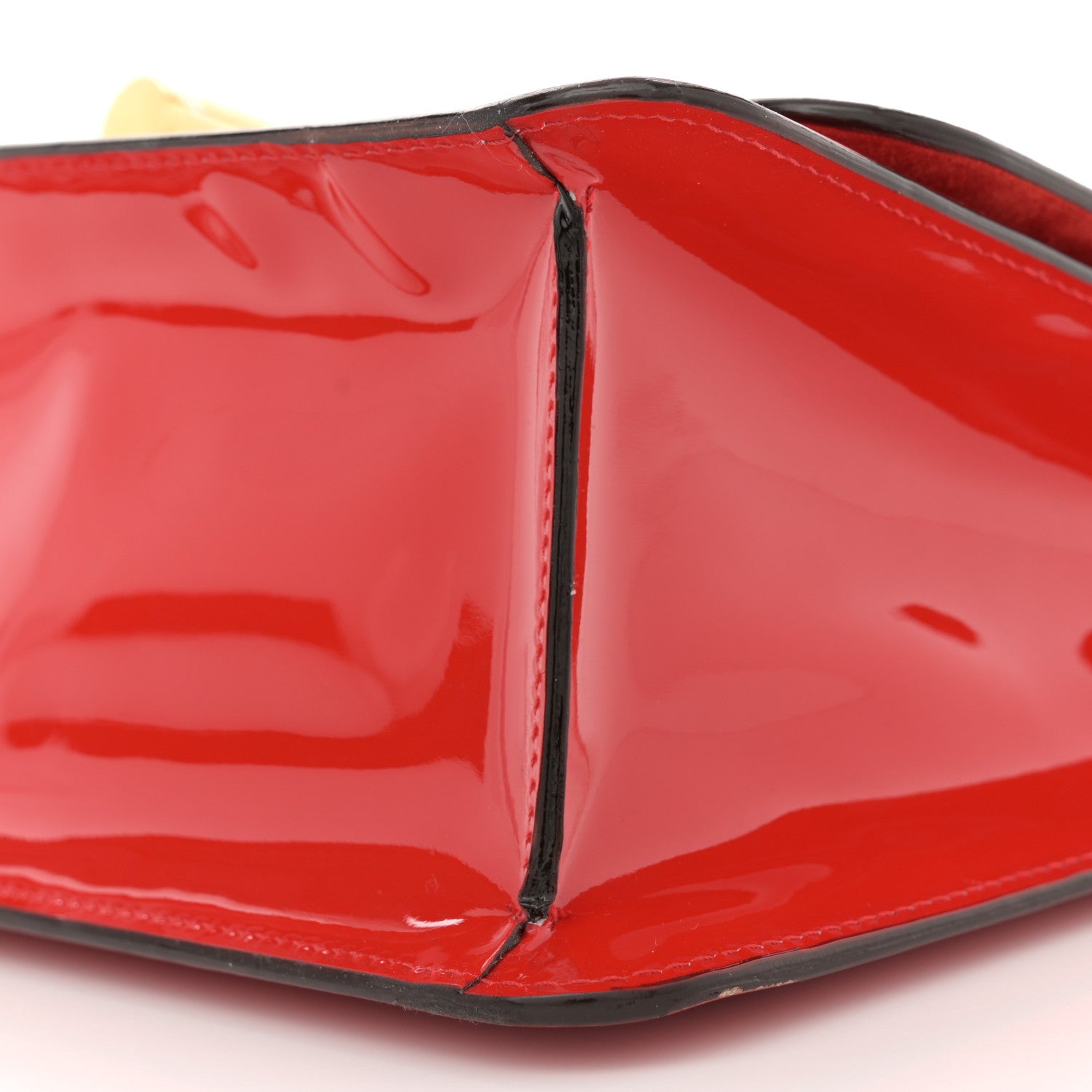 Tom Ford Patent Calfskin Maxi Chain Natalia Large Shoulder Bag Red 9 of 13