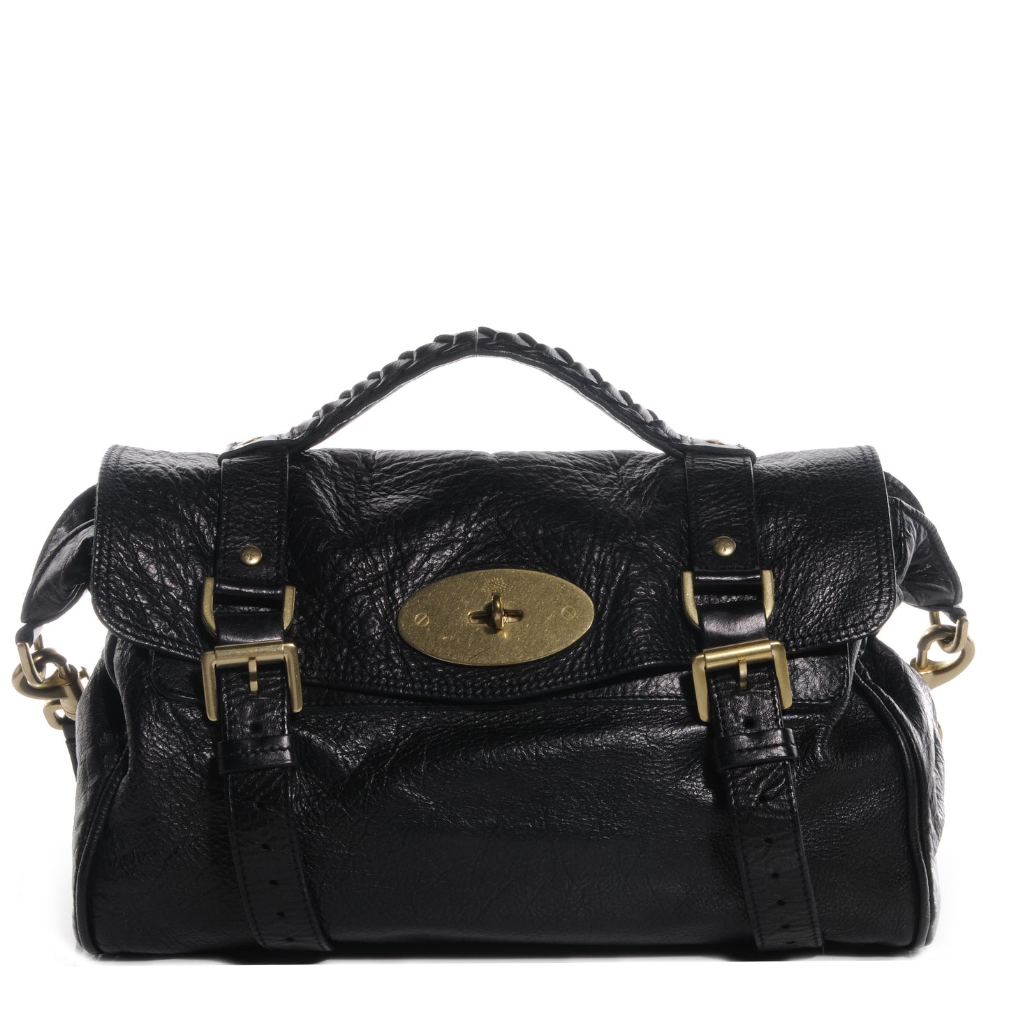 Soft Buffalo Leather Medium Alexa Black