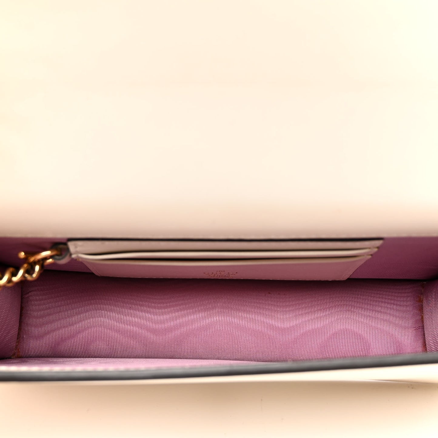 Calfskin Lovelight Mini Diana Chain Bag Mystic White Red