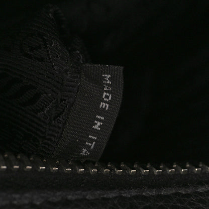 Prada Vitello Daino Flat Messenger Bag Black 7 of 11