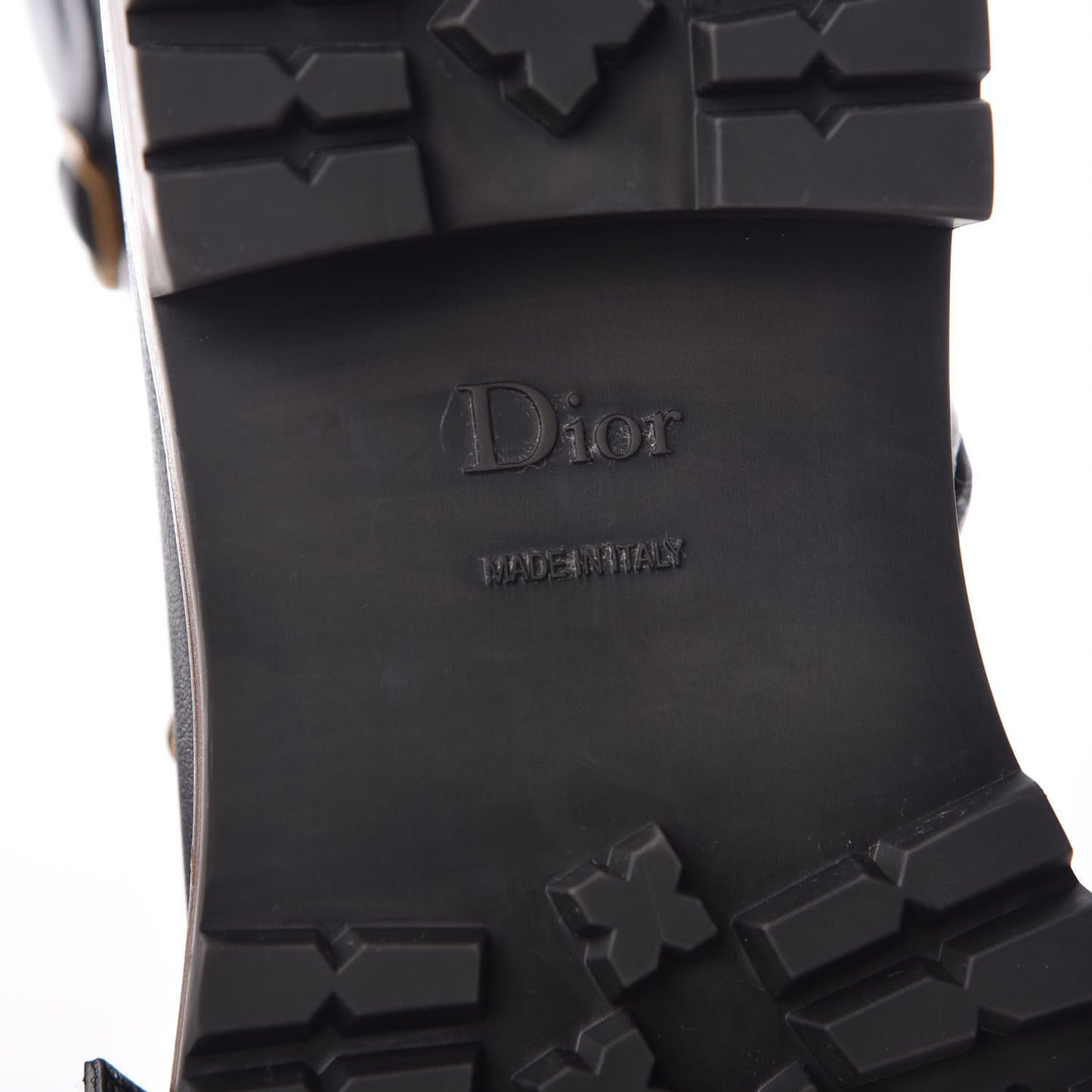 Shiny Calfskin Wildior Low Boot 39 Black