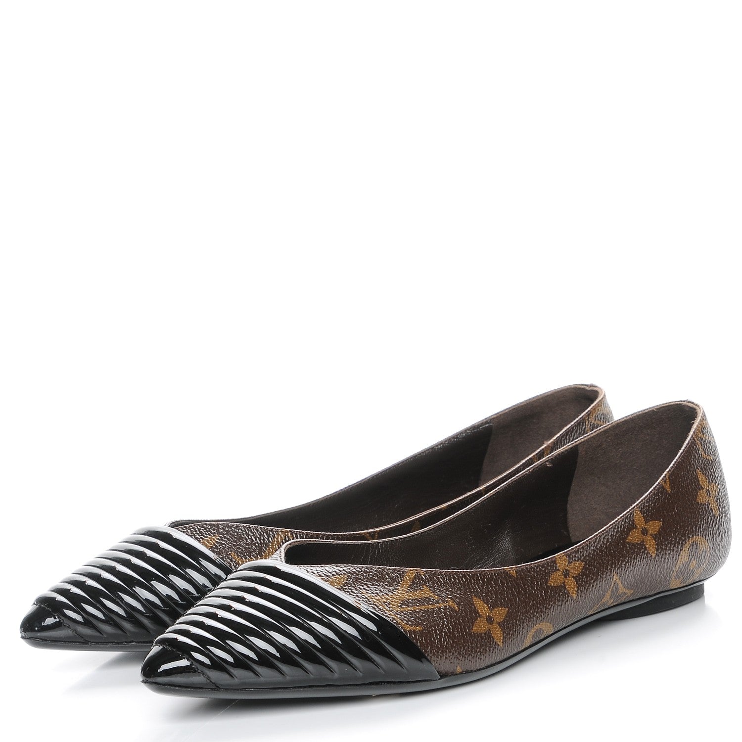 Louis Vuitton Monogram Inspired Ballerina Flats 36.5 3 of 9