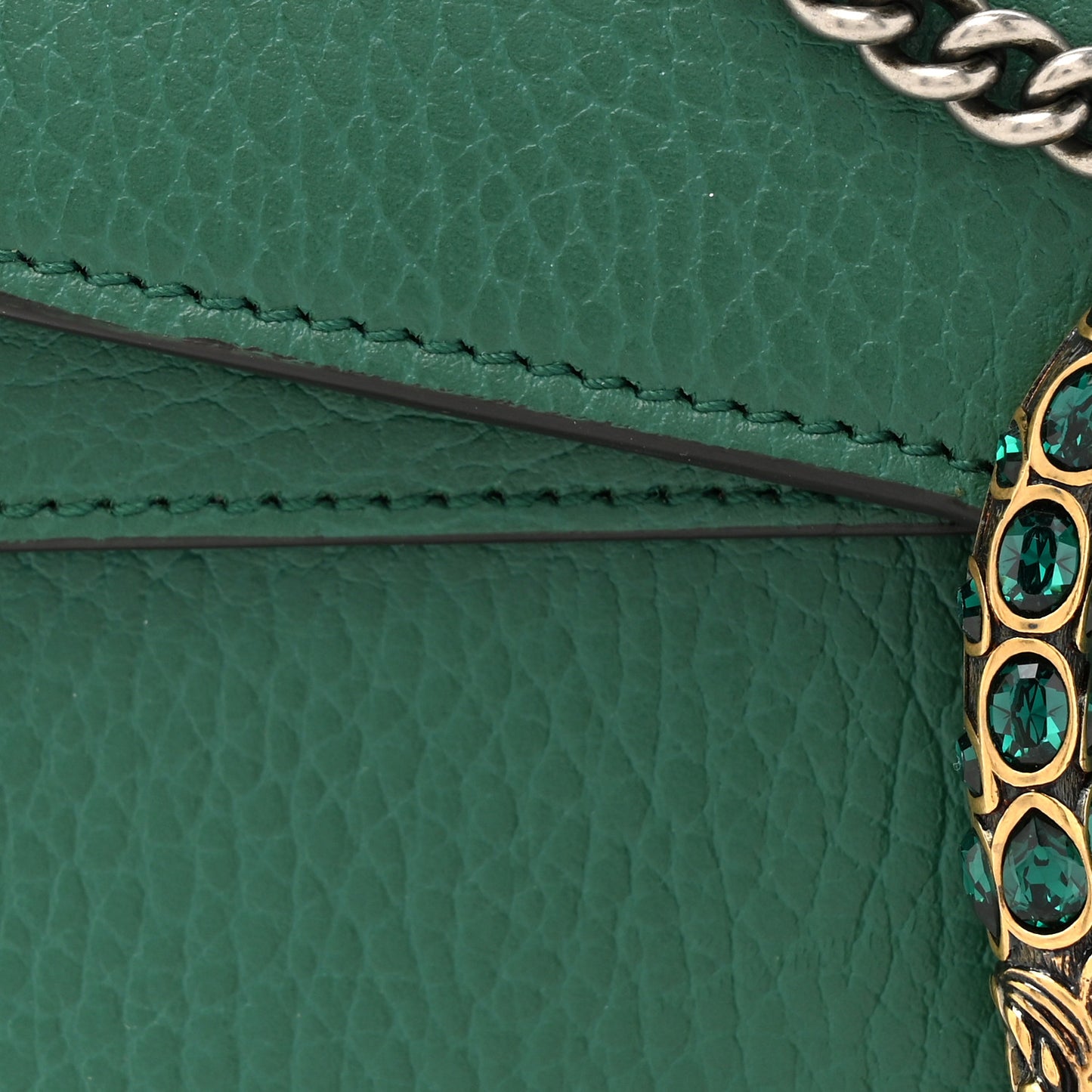 Calfskin Super Mini Dionysus Shoulder Bag Emerald