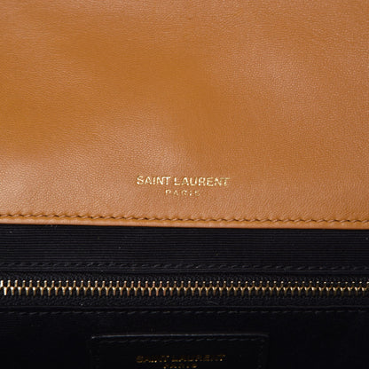 Saint Laurent Lambskin Suede Patchwork Monogram Medium Jamie Tan 6 of 7
