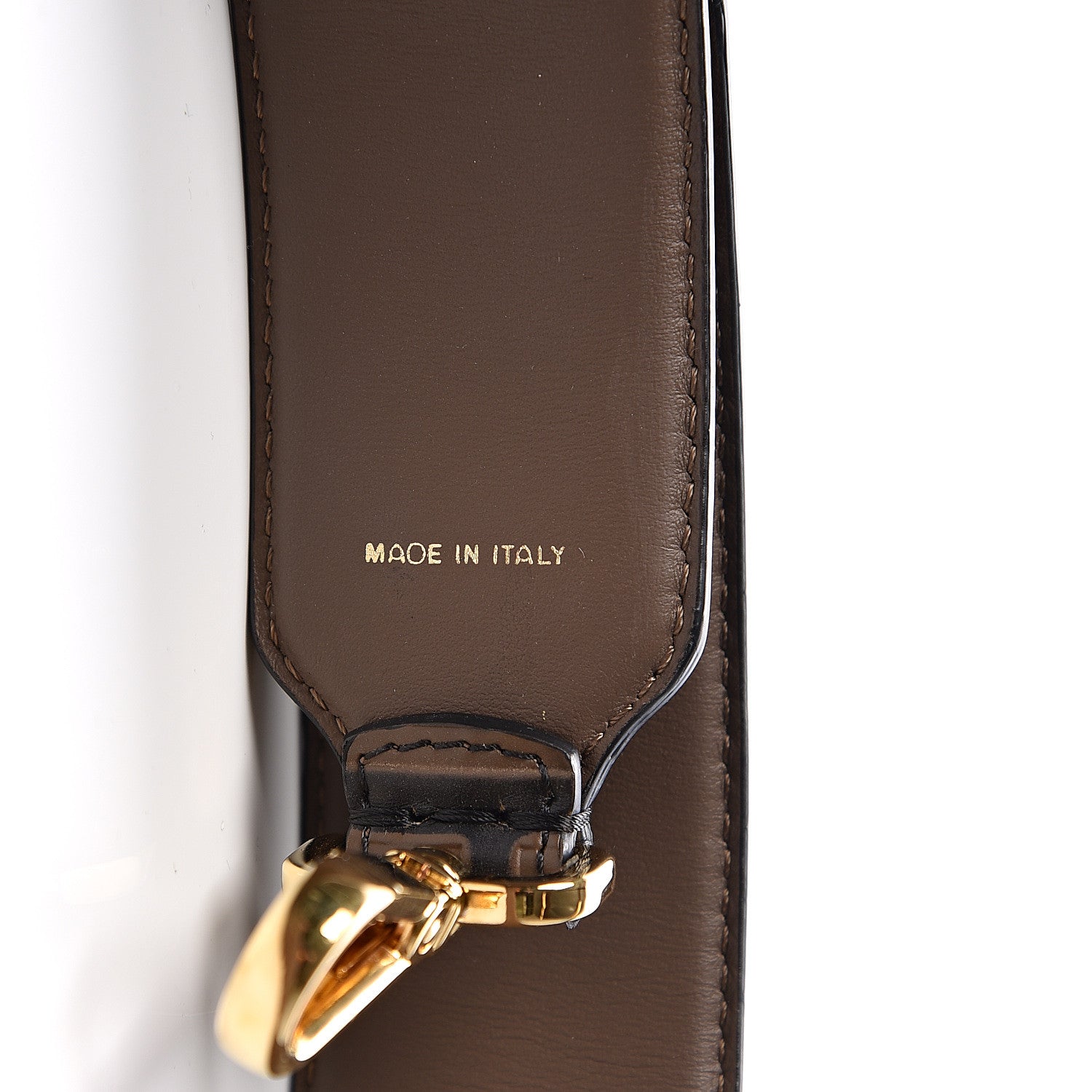 Fendi Vitello Century Bi-Color FF 1974 Embossed Strap You Maya Black 4 of 4