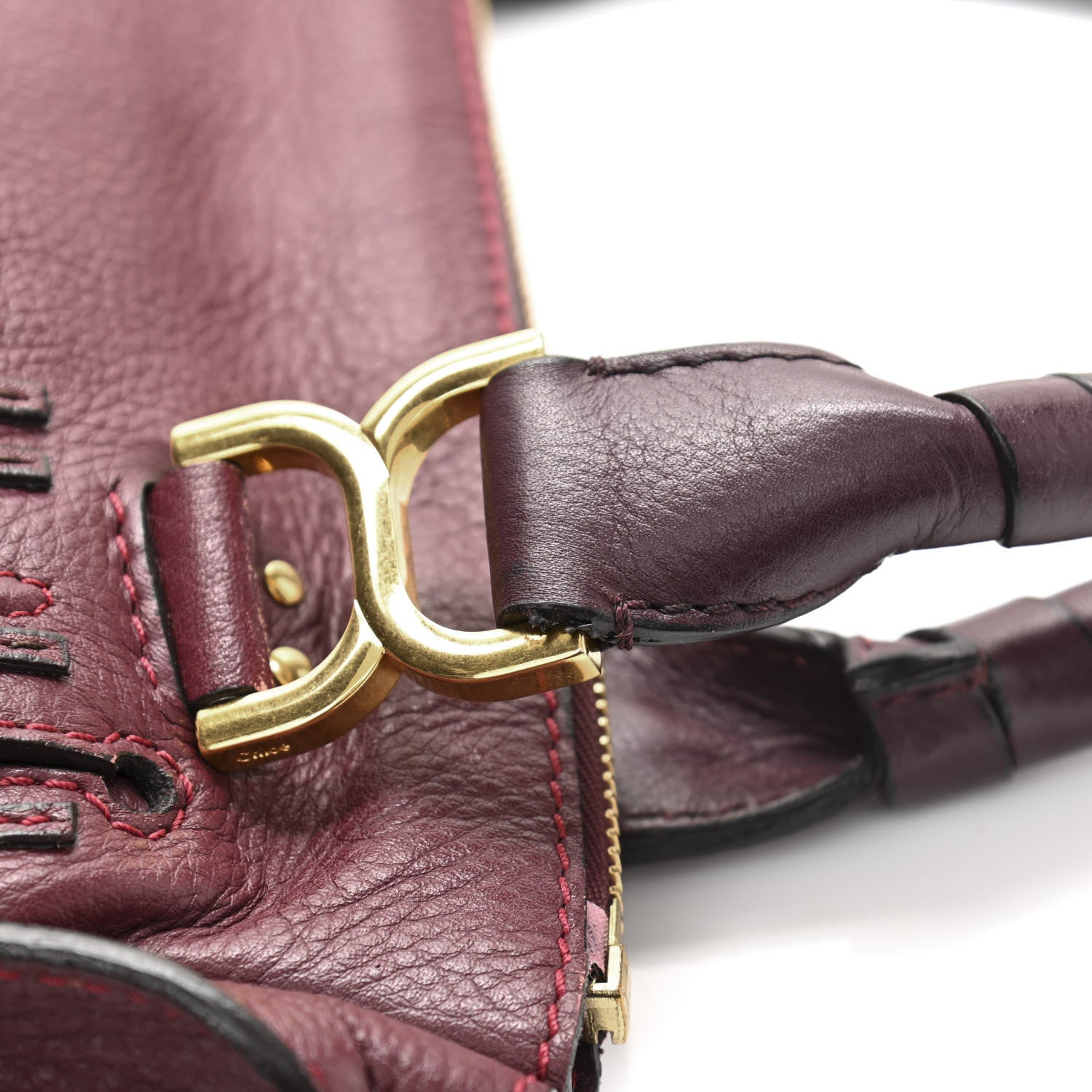 Chloe Calfskin Medium Marcie Satchel Dark Velvet 11 of 11