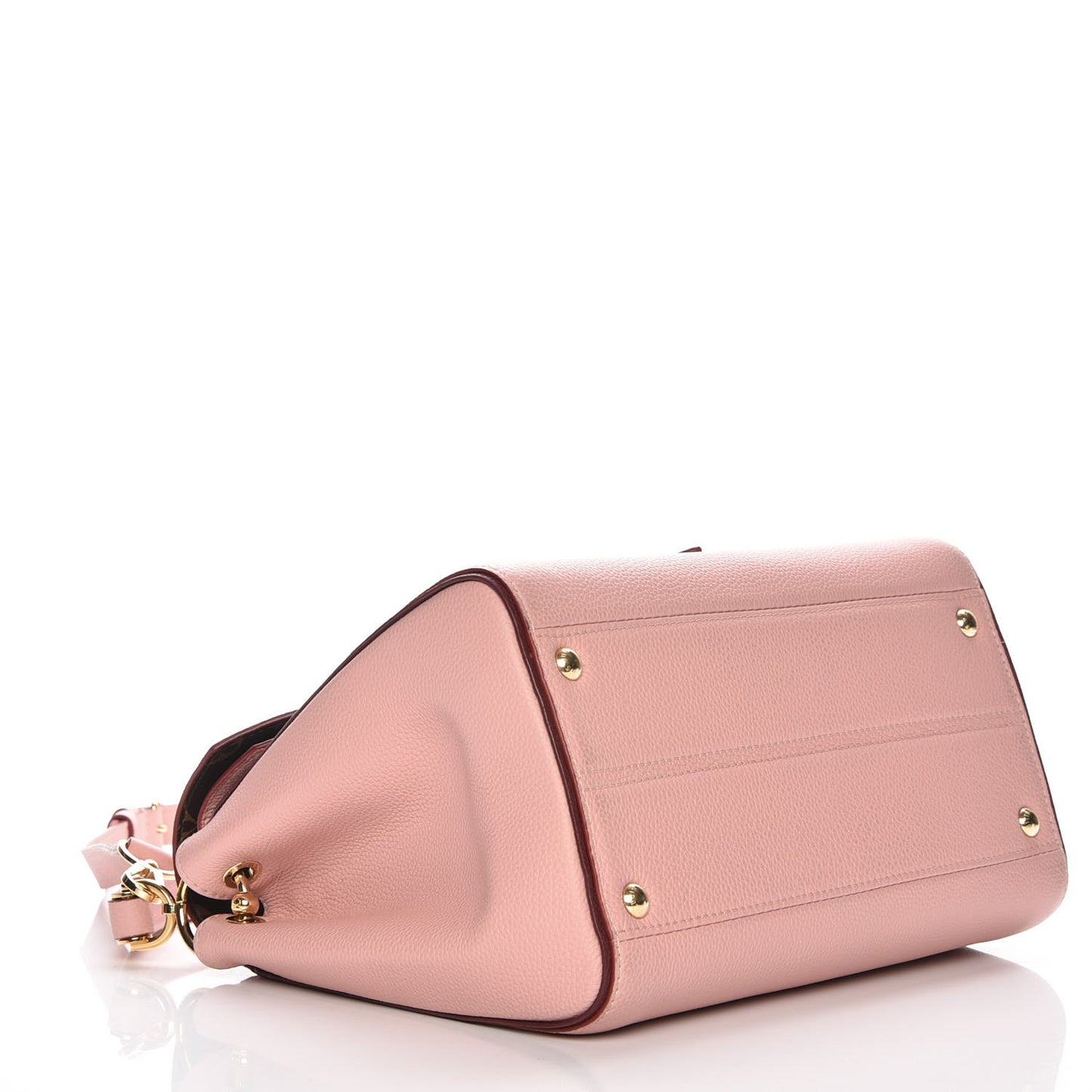 Grained Calfskin Monogram Double V Rose Poudre