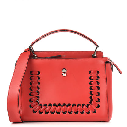Fendi Vitello Baltico Dolce Shiny Nappa DotCom Satchel Caipiroska Bubblegum 1 of 11
