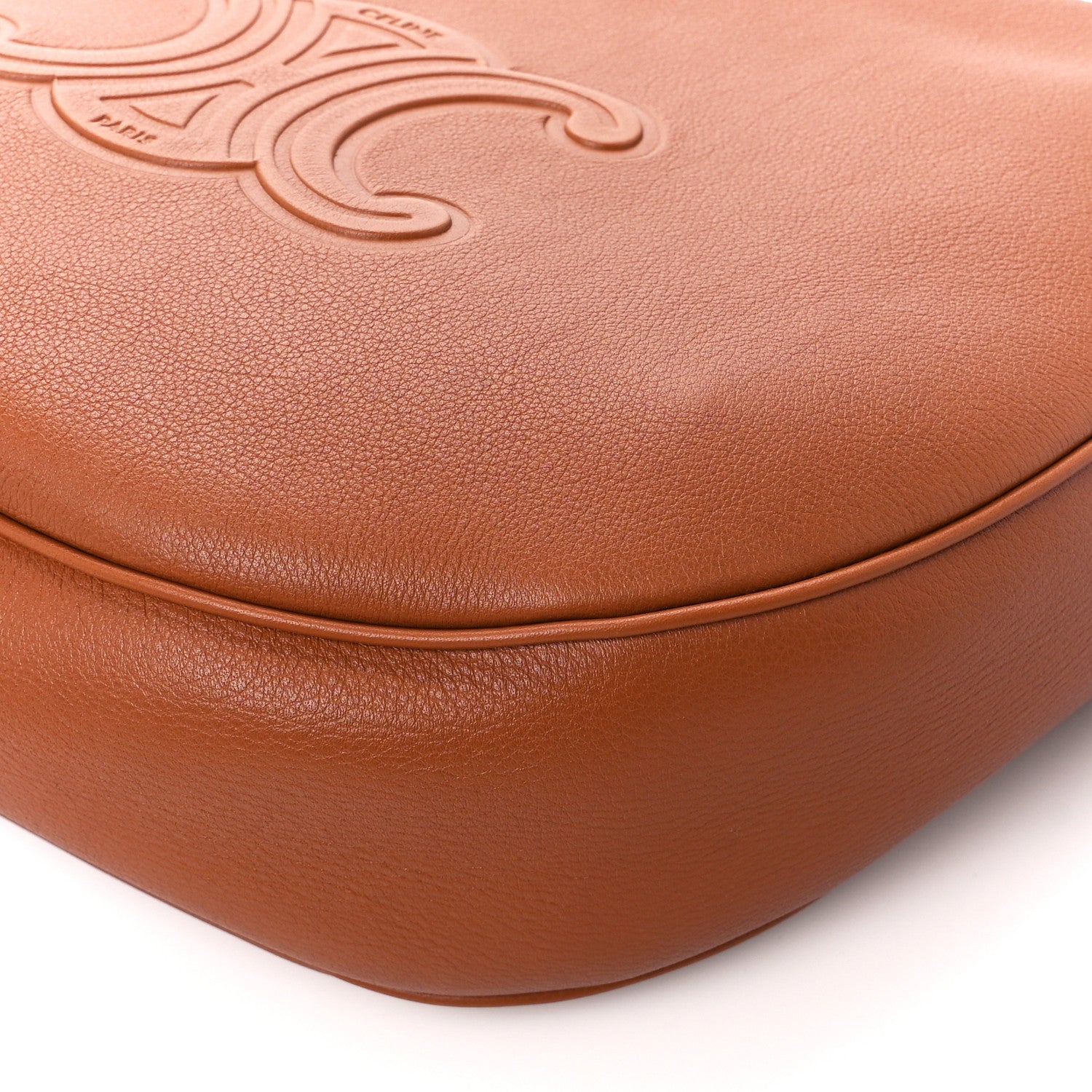 Celine Supple Calfskin Triomphe Heloise Shoulder Bag Tan 11 of 11