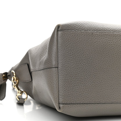 Gucci Dollar Calfskin GG Charm Dome Satchel Tote Loess 9 of 10