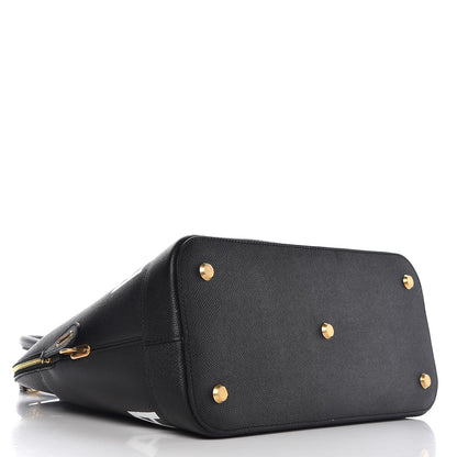 Balenciaga Signature Grained Calfskin Logo M Ville Top Handle Bag Black 5 of 9