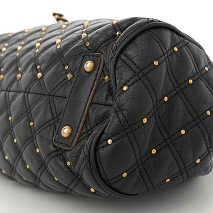 Marc Jacobs Calfskin Quilted Studded Stam Black 10 of 15