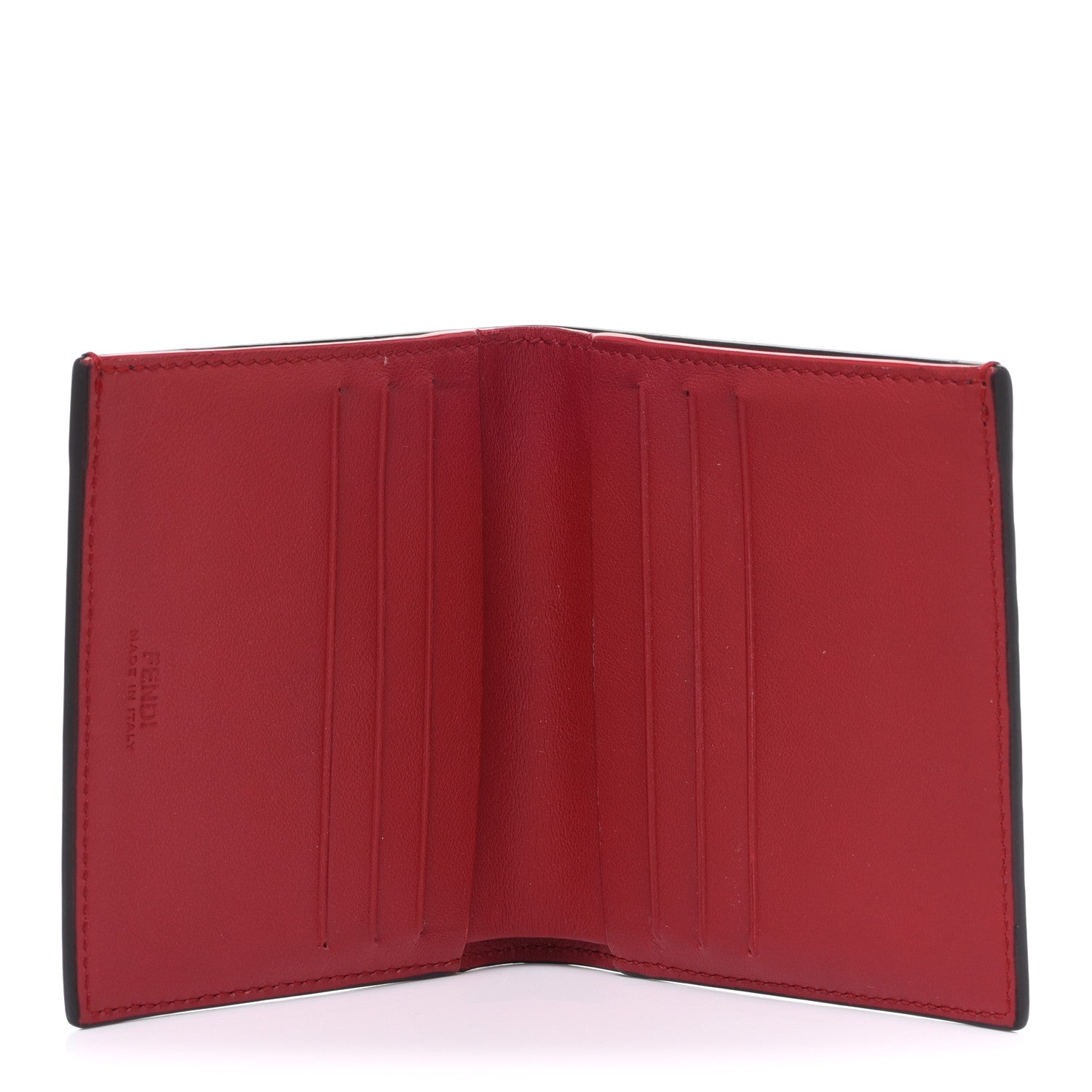 Fendi Vitello Grace FF Gradient Embossed Bi-fold Wallet Black 5 of 8